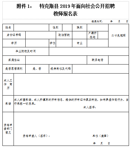 特克斯县小学最新招聘启事概览