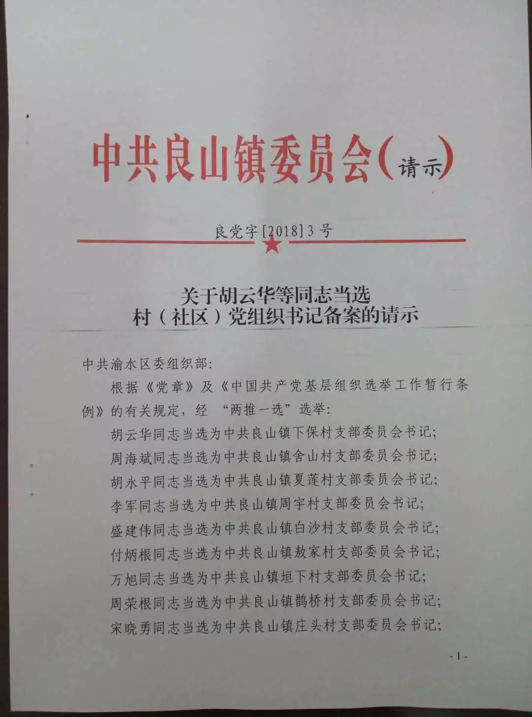 山王村民委员会人事任命揭晓，塑造乡村未来领导团队